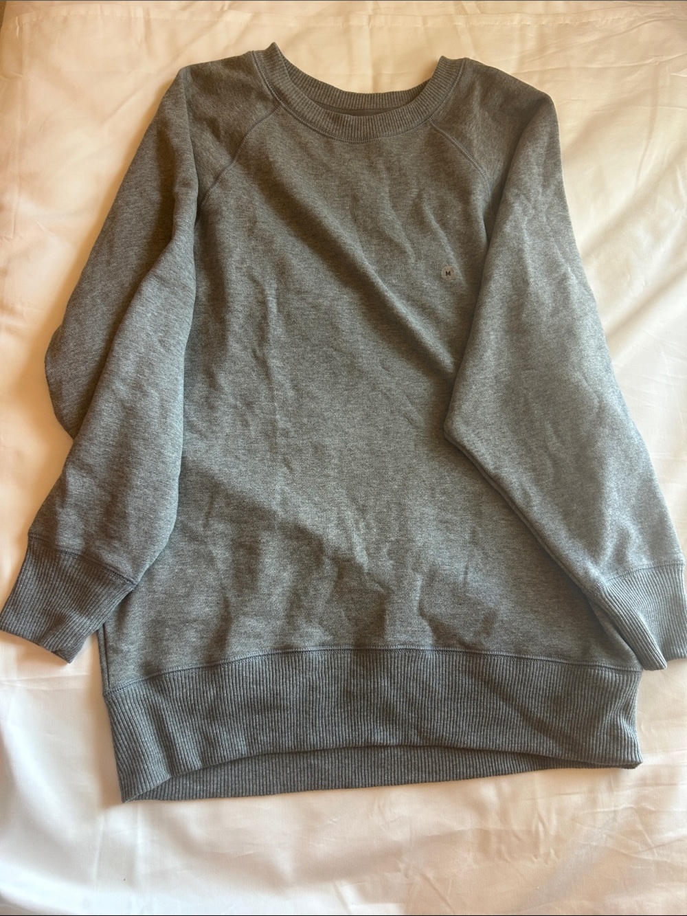 aerie Men's Crewneck Sweater in Heather Gray